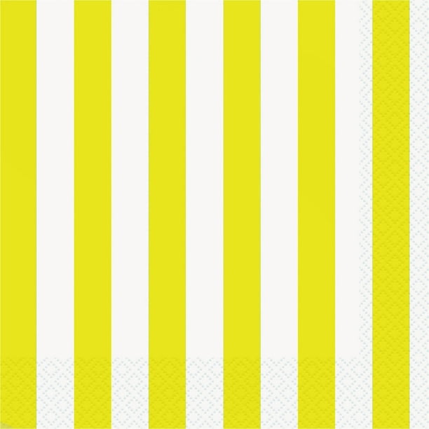 Birthday Party Baby Shower Light Yellow Paper Napkins Pack 60 Count for Boys Girls Picnic Party